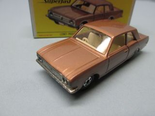 Matchbox Superfast 25A Ford Cortina RARE BROWN / “F” Box 4