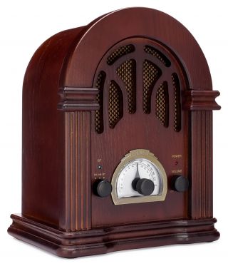 Clearclick Retro Am Fm Radio With Bluetooth - Classic Wooden Vintage Retro