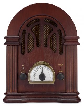 ClearClick Retro AM FM Radio with Bluetooth - Classic Wooden Vintage Retro 2