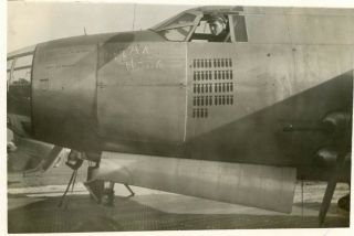 Org Wwii Photo: Us B - 25 Mitchell On Airfield,  “flak Hack”