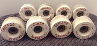 Vintage Chicago Vanathne 77k Wheels,  W/new Precission Bearrings/set 8