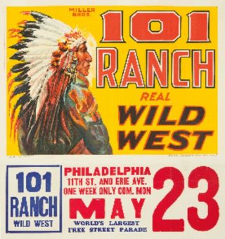 Miller Bros - 101 Ranch Vintage Poster Usa C.  1910 (posters,  Wood & Metal Signs)