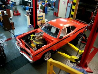 Built 1/25,  Mpc Scale 1975 Dodge Dart Sport,  Great For Speed Shop Diorama