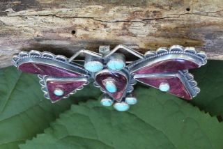 Vintage Federico Jimenez Large Butterfly Pin /Pendant Sterling Oaxaca Mexican 3