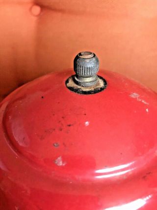 Vintage Coleman Lantern 200a 1951 Christmas Lantern 9/51 Red and Green 8