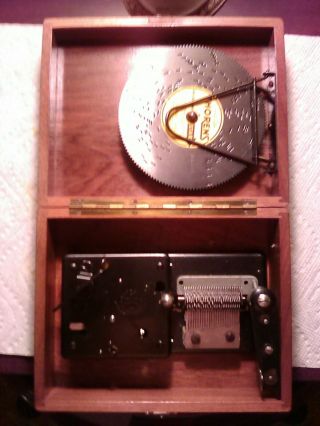 Vintage Thorens Wooden Music Box 6 Metal Discs One Owner My Aunts