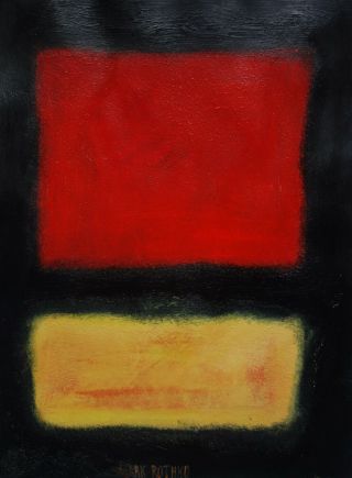 Offering Rare Unique Painting,  Abstract Art,  Signed,  Mark Rothko With Docs.