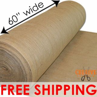 Natural Burlap Premium Vintage Jute Fabric 60 " Wide Upholstery 10 Oz By The Yard