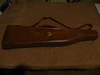 Vintage Redhead Brand Leg O Mutton - Leather Gun Case - 28 Inch - Locking