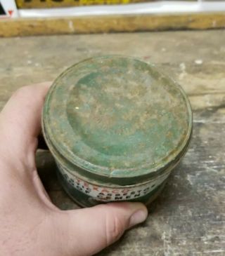 Vintage Texaco Plastic Asbestos Roof Cement 1 Pound Grease Oil Can 5