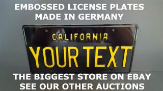 Retro Vintage California US License Plate USA Number Plate Alu Embossed Custom 2