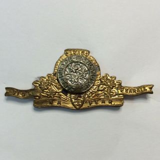 Ww2 Canada Cape Breton Highlanders Collar Badge Single Bimetallic