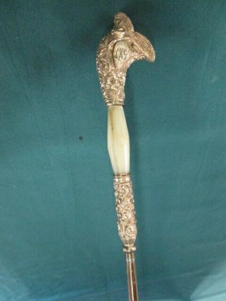 Antique Ornate 14k Gold Handle Umbrella