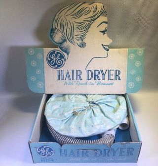 Vintage Ge Hd4 Hair Dryer With Box