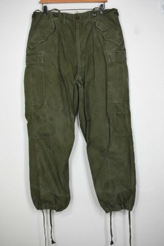 Vintage M - 51 Field Trousers Pants 34 X 28 M Regular Combat Military 1952 Korean