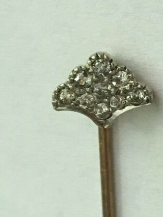 Antique 10k Gold And Diamond Stick Pin 2.  0 Grams