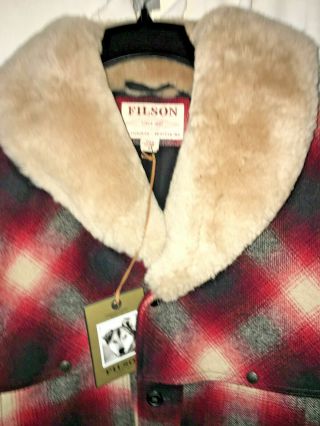 Nwt Filson Made In Usa Limited Edition Lined Wool Packer Coat M $695 Rare