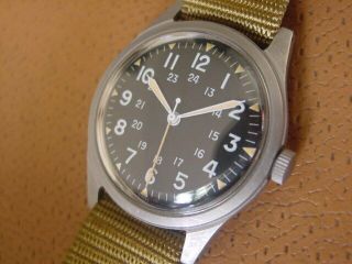 Vintage Benrus Military Issue Wrist Watch.  Dtu 2ap.  Vietnam Era
