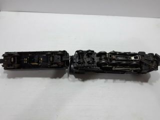 Vintage Lionel 726 RR Locomotive & 2046W Tender parts as - is 8