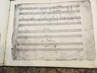 Beethoven Piano Sonata Op 26.  RARE Facsimile of Autograph Manuscript.  From 1895 3