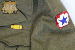 WW2 U.  S.  Army 1944 Service Forces Patched Ike Jacket 36R 2