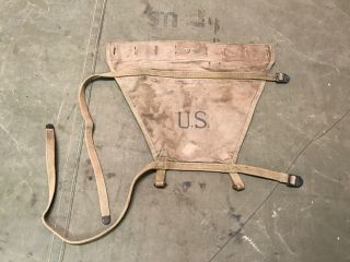 64j Wwii Us M1928 Haversack Blanket Pack Tail - Od 3
