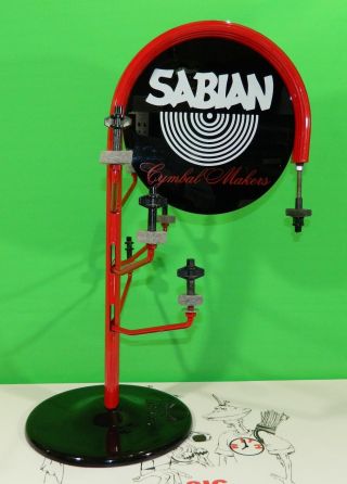 Sabian Dealer 7 Splash Cymbal TREE Stand Vintage 1993 Rare Collectible Drum Gift 4