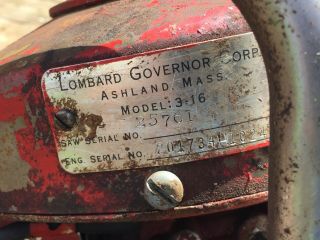 Vintage Lombard Governor collectible chainsaw model 3 - 16 Chainsaw 8