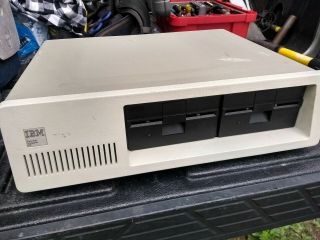 Vintage 1986 Ibm 5150 Computer Dual Floppy Drive
