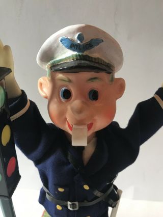 Traffic Policeman Battery Operated Vintage - PERFECTLY Japanese Tin Litho 5