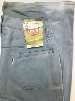 Vintage Light Blue Levis (11 ") Bell Bottom Pants/jeans W29 L32 Nwt