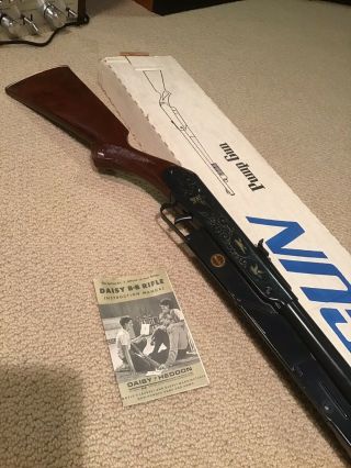 Vintage 1960’s Daisy Model 25 Pump Action BB Gun Rifle W/Box 4