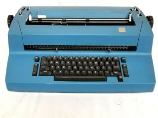 Vintage Blue Ibm Selectric Ii Correcting Typewriter