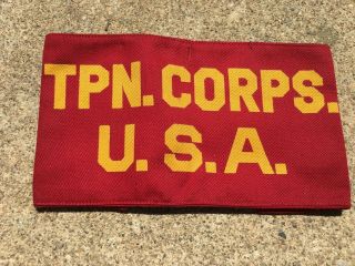 Ww2 Tpn.  Corps.  U.  S.  A.  Transportation Corps Armband 2