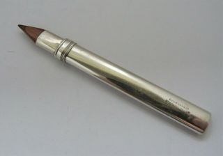 1890s - SOLID SILVER - SAMPSON MORDAN - CARPENTERS PENCIL HOLDER 5