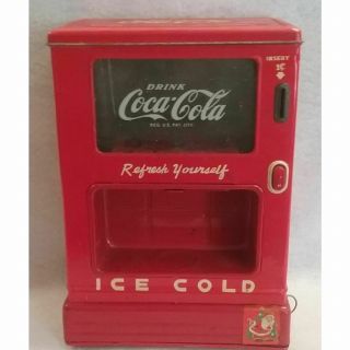 Vintage Coca - Cola Soda Dispensing Coin Bank