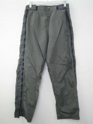 Vintage Patagonia Fleece Lined Full Zip Ski Snow Pants Usa Made Size Medium
