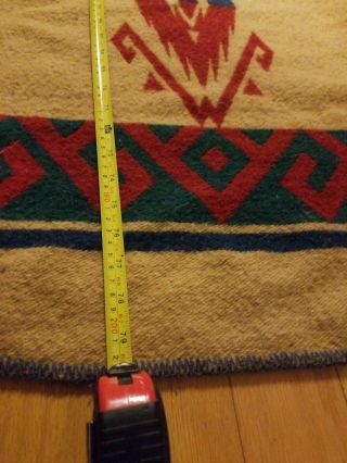 Vintage Beacon Camp Blanket aztec Rustic Southwest Indian Design Wool Cotton 6