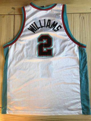 Rare Vintage Champion NBA Memphis Grizzlies Jason Williams Basketball Jersey 2