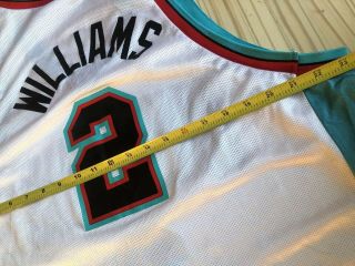 Rare Vintage Champion NBA Memphis Grizzlies Jason Williams Basketball Jersey 7