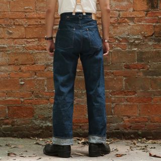 Vintage Bronson Jeans Selvage Denim Mens Straight Pants Overalls 12.  5oz Trouser 2