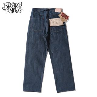 Vintage Bronson Jeans Selvage Denim Mens Straight Pants Overalls 12.  5oz Trouser 4