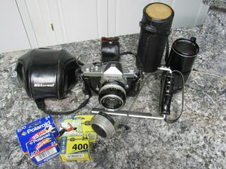 Vintage Nikon Nikkormat Ft 35mm Slr Film Camera,  Lenses,  Film & More