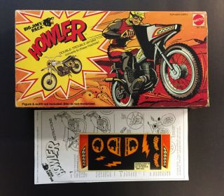 Orig Vtg 70s Mattel Big Jim Wolfpack Honda Elsinore Cr250 Howler Motorcycle Box