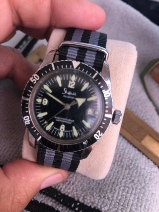 Vintage Sheffield Submariner Divers Race Watch 38mm