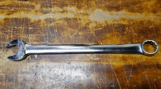 Vintage Snap On 1 1/16 " 12 Point Sae Combination Wrench Oex34