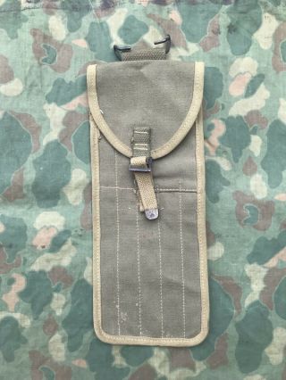 Nos Vintage 50 Cal M2 Wwii M15 C64274a Cleaning Kit Canvas Belt Case