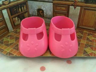 Pink China Shoes Made For My Child Mattel Doll Vintage Toy