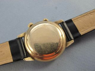 GIRARD PERREGAUX MENS VINTAGE GOLD FILLED ALARM WATCH 9