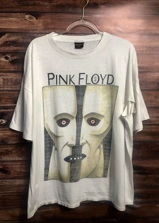 Vintage 1994 Pink Floyd Music 1987 Ltd Size Xxl White Concert Tshirt Brockum Usa